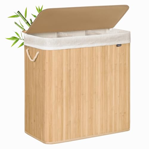 SONGMICS Panier à Linge 150L, Corbeille Linge Sale 3...