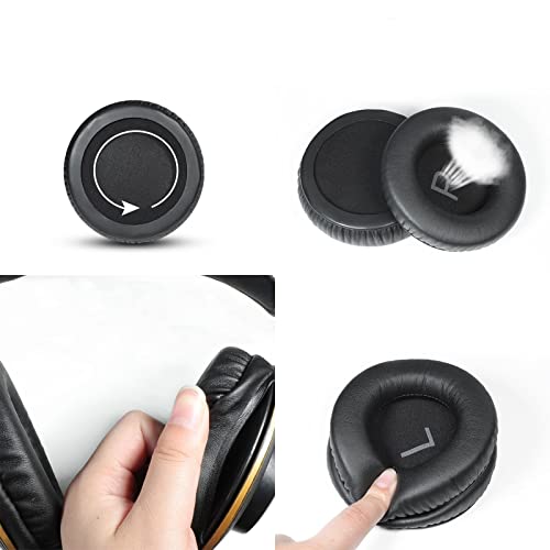 Aiivioll Repuestos Almohadillas para Auriculares AKG K52 K72 K92 M220 K240 K241 K242 K271 K272 K340 K550 K551 K553 S MKII MK2, Cojines con Cuero de Proteína (Negro) miniatura 7
