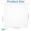 Clear Acrylic Quilting Templates 8.27 Inch Round Patchwork Ruler Circles Stencils Multi Function Circle Stencils for DIY Sewing Cutting Fabrics Crafts Design