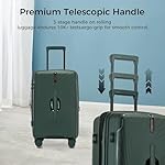20 Inch Expandable Carry on Luggage, Hardside Lightweight Spinner Suitcase TSA Lock, 22x14x9 Airline Approved Hard Shell Expandable Travel Luggage with 20% More Capacity (Green, 20 Inch) - Image 3