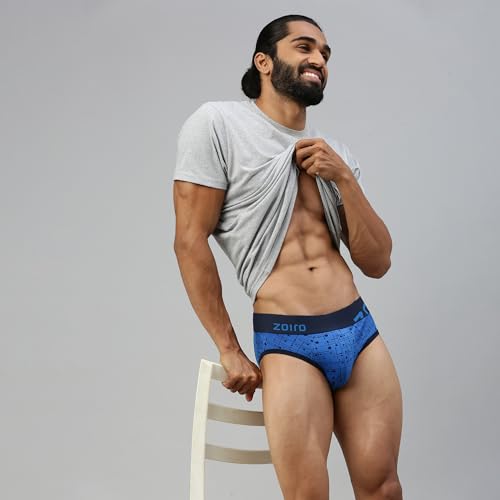 Image of Zoiro Men's Brief | Soft Band | Soft No-Marks Elastic | Breathable Innerwear | Pack of 1 | Color May Vary