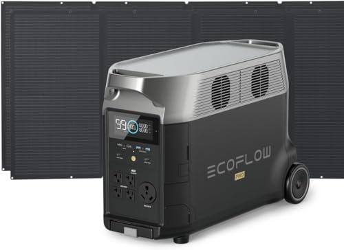 EF ECOFLOW Solar Generator 3.6KWh DELTA Pro with 2X400W Portable ...