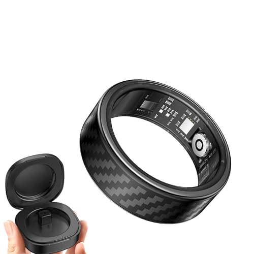 PJIVE Smart Ring for Women Men,Fitness Tracker with Heart Rate