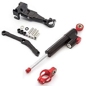 Amortisseur de direction ajustable moto avec kit de support de montage pour MT-09 MT09 FZ09 FZ-09 (not tracer) 2013-2020, XSR 900 2015-2020, MT09 SP 2018-2020
