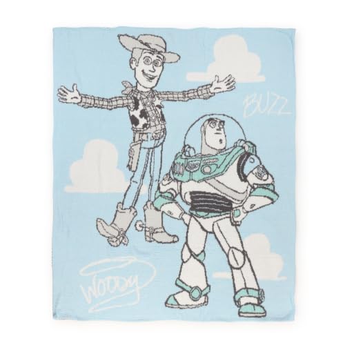 Image of Jay Franco Kids Plush Throw Blanket - Soft & Comfy Fluffy 50x70 Inches Throw for Couch or Bed - Cozy Home Decor for Living Room & Bedroom, Multi - Toy Story