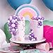 108 Pcs Balls Cake Topper DIY Cupcake Insert Foam Balloons for Cake Baking Wedding Anniversary Birthday Decoration(Assorted Purple,Multi Sizes)