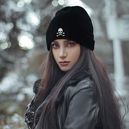 Image of Cool Graphic Beanie for Men and Women - Black