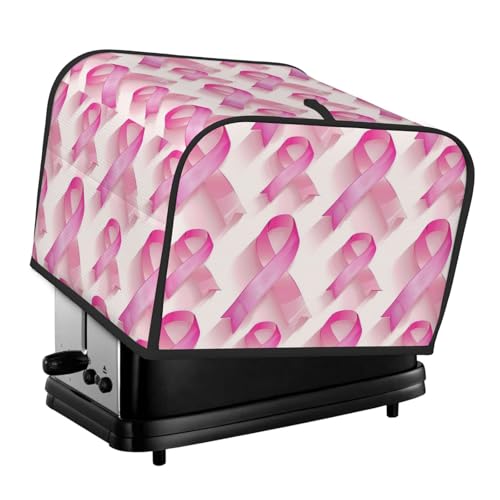 Nuzjahu - Cintas rosadas para cáncer de mama, 4 rebanadas, cubierta impermeable...