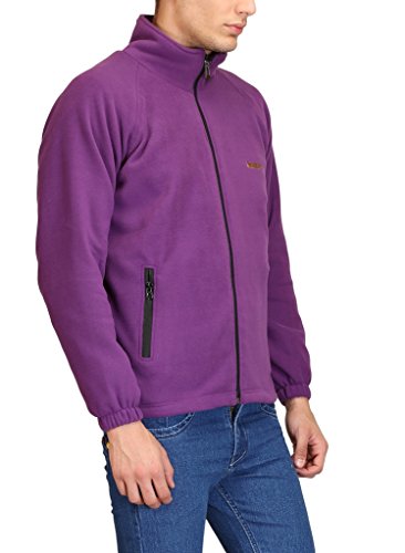 Image of Plutus Full Sleeve Men's Solid Fleece Jacket