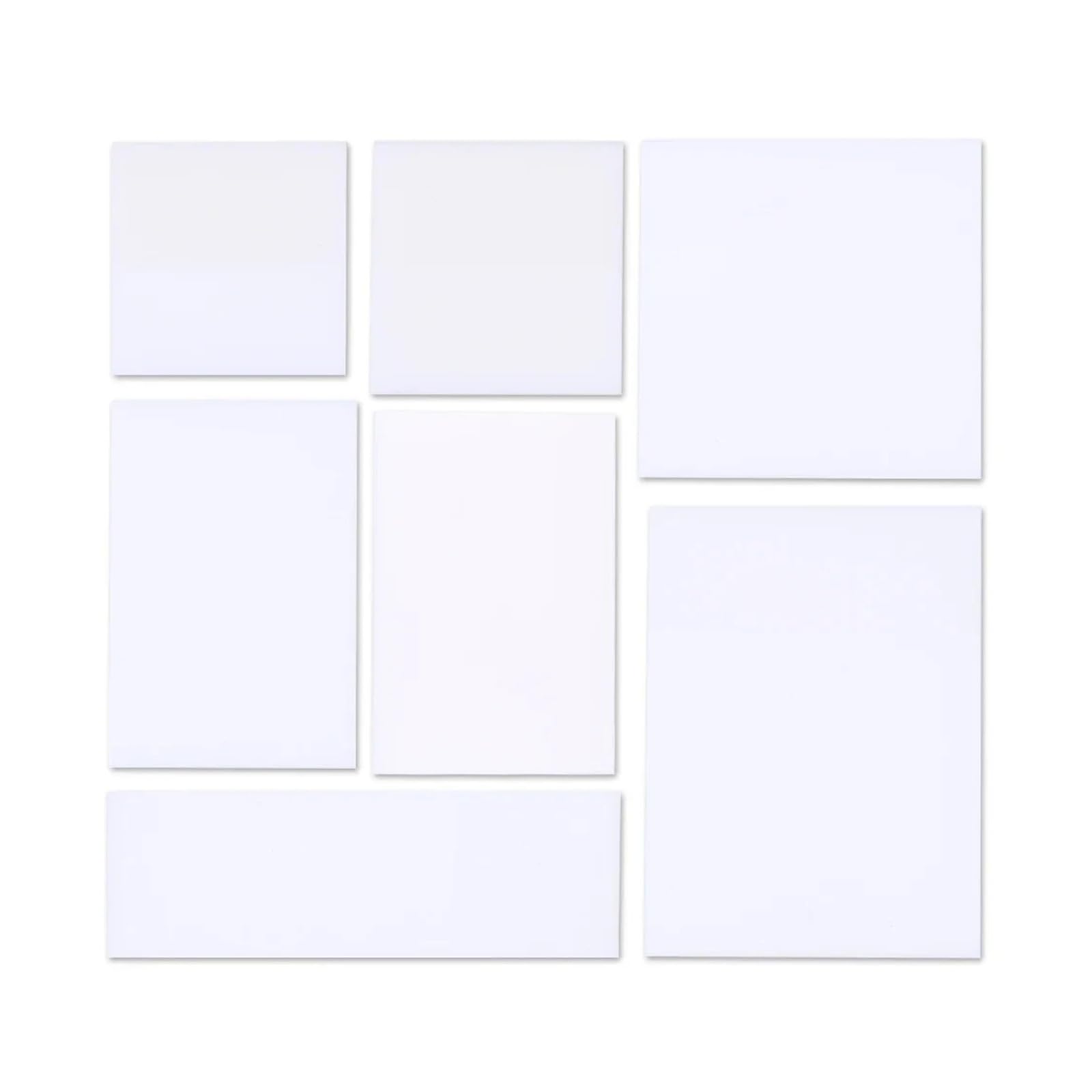 Notas adhesivas transparentes – Bloc de notas grande color blanco transparente con pestaña índice for cuadernos(100sheets 216x218mm)