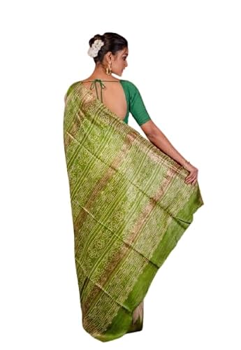 Generic tussar silk saree in tussar silk – image 2