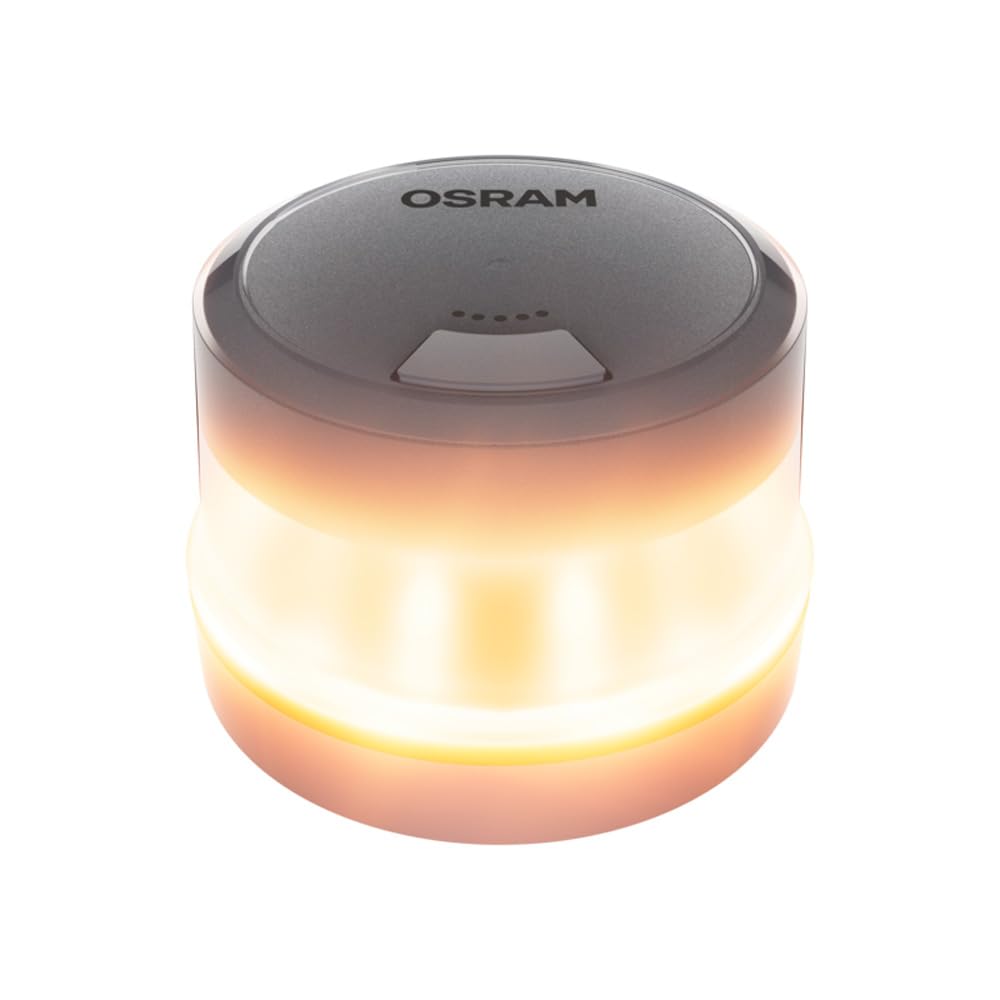 OSRAM LEDguardian Road Flare Signal V16 IoT, luz de Advertencia LED certificada DGT 3.0, Uso obligatorio en España, 1900K, localización en Tiempo Real (Paquete de 2)