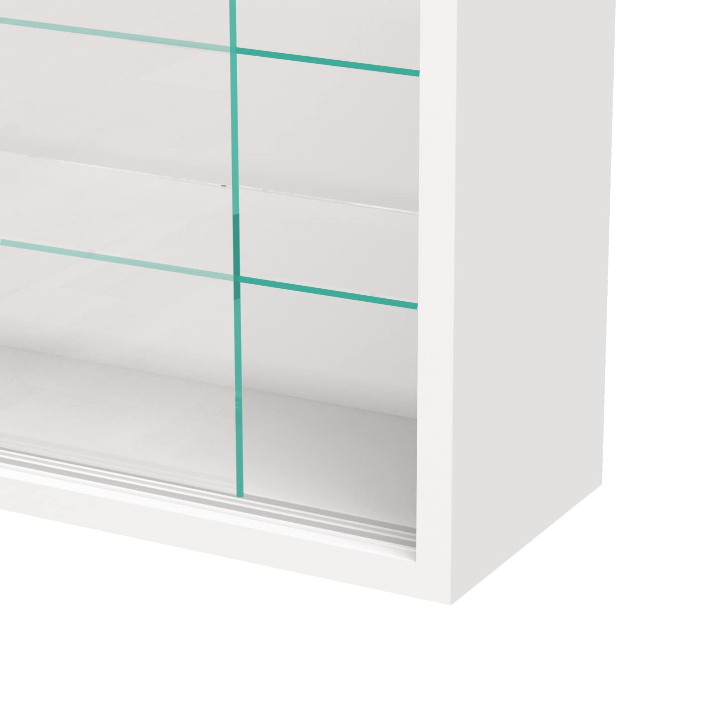 Vitrina de pie, vitrina de pared colgante – puertas correderas – 50 x 40 x 13 cm
