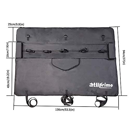 atliprime Truck Tailgate Pickup Pads Bike Tailgate Cover for Bicycle Rack with 5 pionts