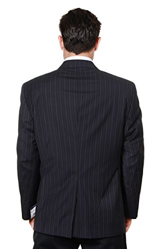 Austin Reed Mens Pure Wool Striped Suit Separate Coat Short, Black4