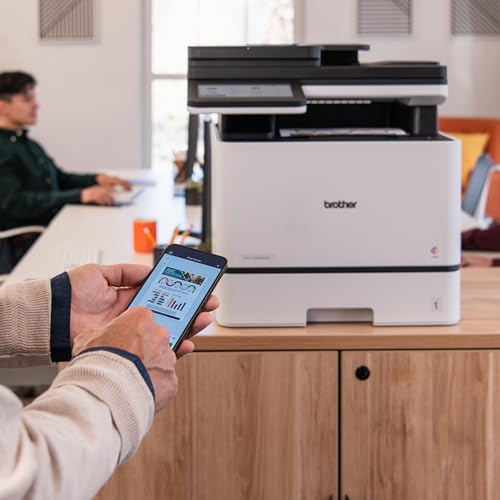 Image of Brother MFC-L8930CDW Business Color Laser All-in-One Printer with Duplex Print, Scan, Copy, Low-Cost Printing, and Advanced Security Features | Color Laser Mfp, Duplex Print and Scan, 7 Touchscreen, 250 Plus 50-Sheet, Dual-Band WI-FI and Gige, Includes Toners