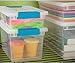 Sterilite Medium Clip Box Stackable Clear Storage Container Secure Lid (4 pack)