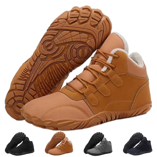 Winter Glacia Barefoot Shoes for Men Women, 2025 New Winter Barefoot Shoes Non-Slip Warm Walking Comfortable