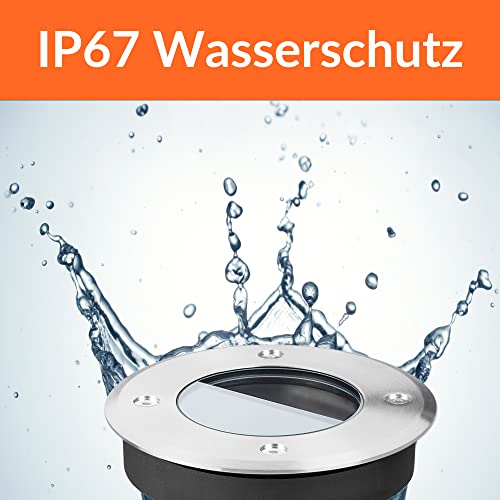 Bodeneinbaustrahler Set von LEDANDO mit GU10 Leuchtmitteln