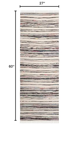 Tapete SAFAVIEH Rag Rug 68x152 cm algodón tejido a mano miniatura 2