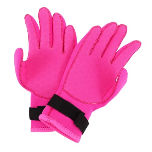 Guantes de buceo de cinco dedos elásticos con neopreno grueso para el invierno marino