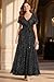 Pinup Fashion Black Formal Dresses for Women Evening Gowns Gala Prom Long Wedding Guest Elegant Sequin Sparkly Maxi Dress with Sleeves