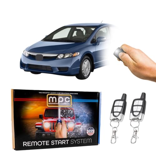 MPC 5-Button Keyless Entry Remote Start Kit Compatible with Honda Civic 2006-2011 - Includes T-Harness - Plug-n-Play