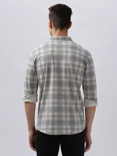 Image of BULLMER Trendy Regular Fit Striped Causal Full Sleeve Shirt for Men.
