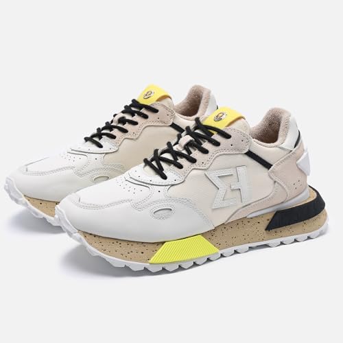 Image of The NSJ358 is a Modern Sneaker Made of Leather, It has a Sporty Made by a Stylish Design for Outstanding Look.Durability and Comfort.