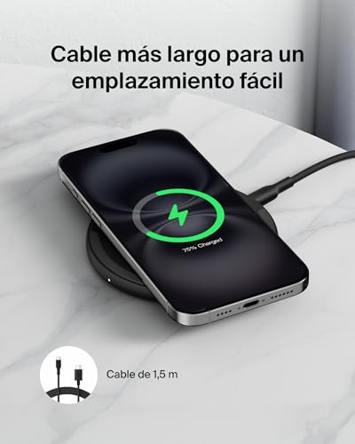 Miniatura 4 de Belkin BoostCharge Cargador Inalámbrico Qi, Carga Rápida 15W - Negro