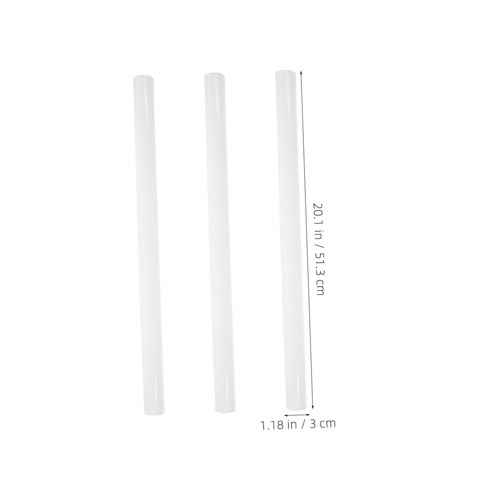 ULDIGI Rt Prints Shipping Tube Set 51cm Long x 3cm Diameter Caps PVC Decorative Painting