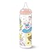 LittleForBig Adult Baby Bottle Ultra Printed Specialty Oversized Glass Feeding Baby Astros Pattern