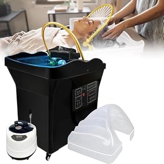 Equipo japonés de spa con control termostático y sistema de circulación de agua para una mejor experiencia de lavado del cabello