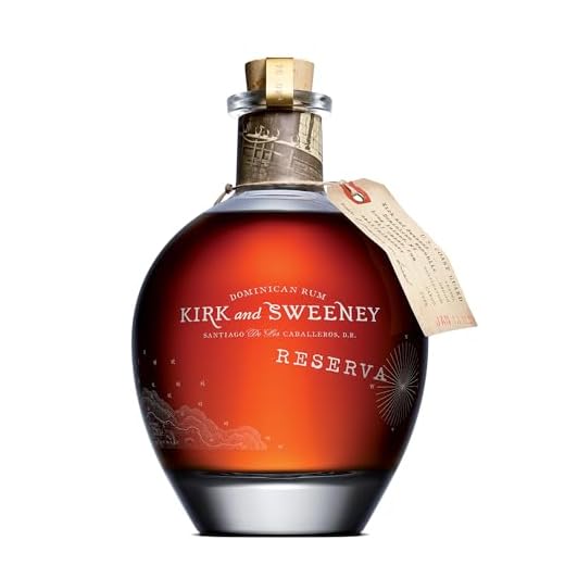 KIRK & SWEENEY - Reserva - Rhum Vieux Ambré - Origine : République Dominicaine - Notes de Fruits Secs & Sucre Roux - Vieillis en Fûts de Chêne Américain - 40 % Alcool - 70 cl