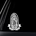 Virgin Mary w/ Flower Car Decal / Sticker