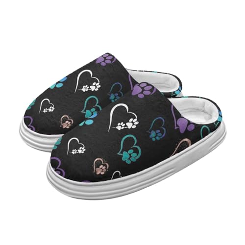 Memory Foam Slippers for Womens Casual House Shoes Plush Warm Platform Slippers Indoor Outdoor