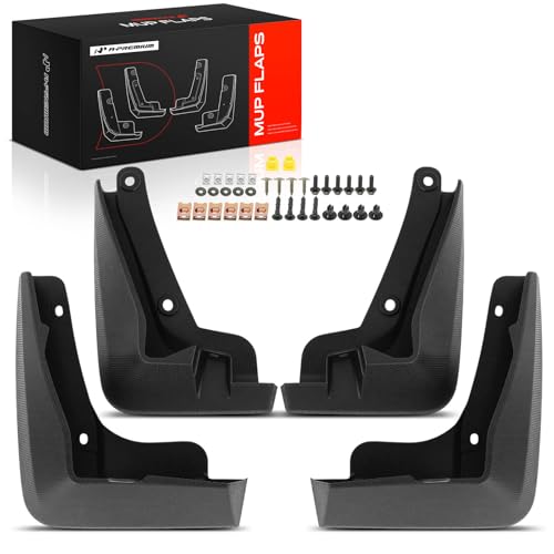Image of A-Premium Set of 4PCS Mud Flaps Splash Guards Mudguards with Hardware Kits Compatible with Subaru Crosstrek 2023-2023, After July, Wagon Only, Front & Rear (Driver and Passenger Side) | Compatible with Subaru Crosstrek 2023-2023 Wagon, Set of 4 Front and Rear