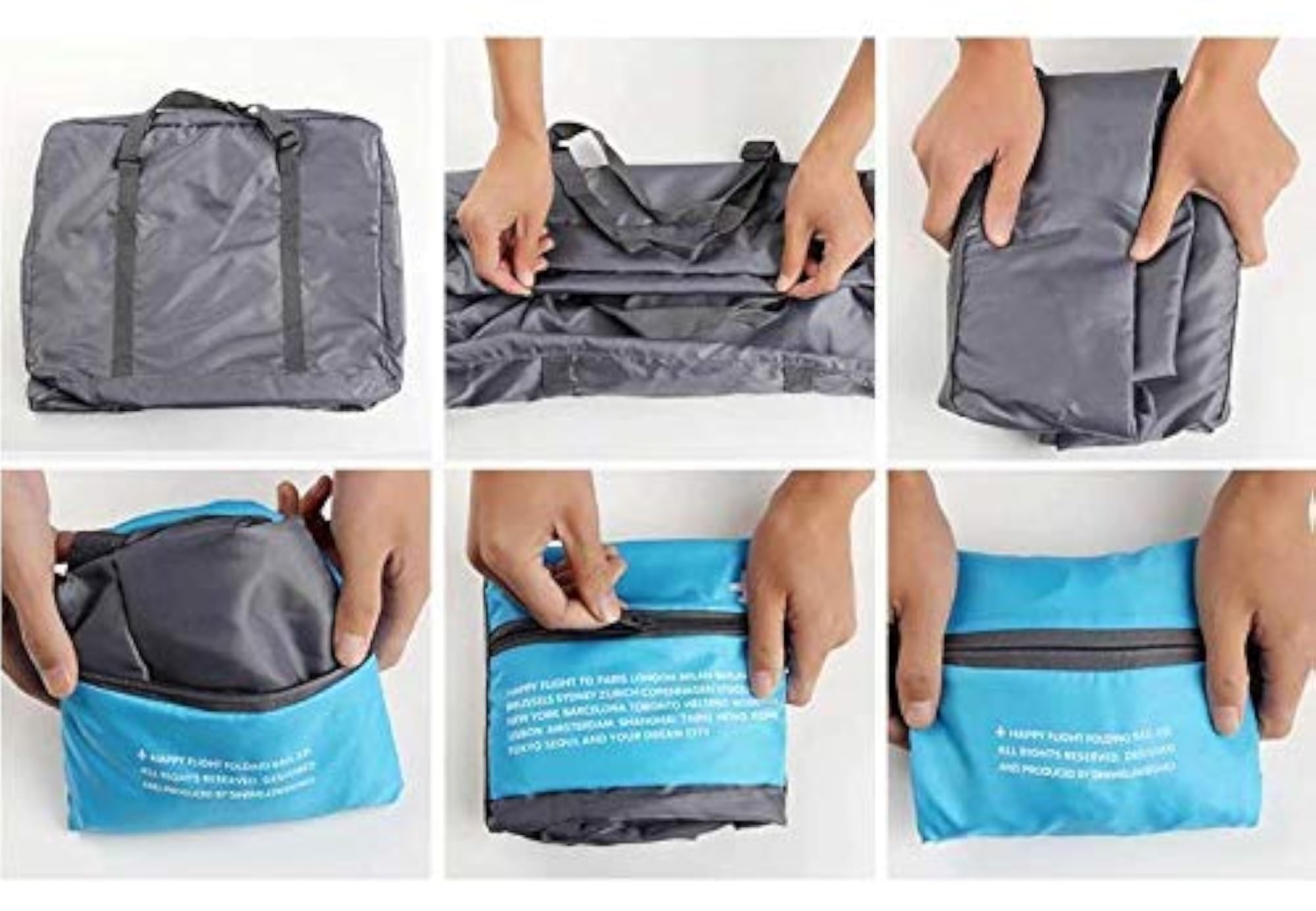 Multicolour Waterproof Foldable Lightweight Large Capacity Bag