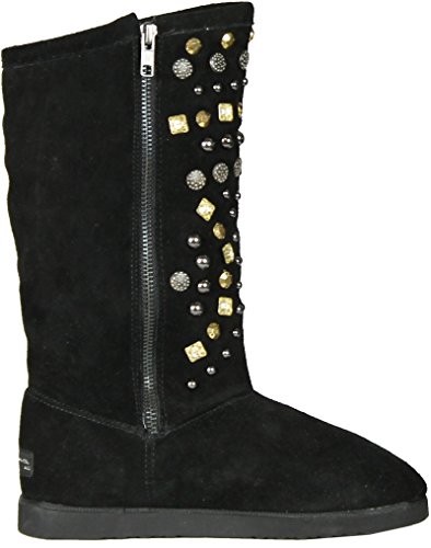 NINA Girls Rubies Boots,Black/Silver,22