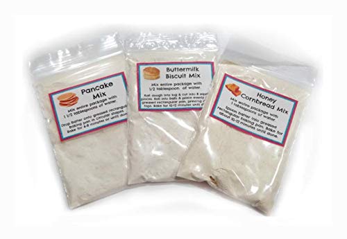 Children's Easy to Bake Oven Mixes Play Toy Real 6 Mix Super Pack Refill Kit Honey Cornbread Buttermilk Biscuits Pancakes Flapjacks Ultimate Set Cooking Baking Supplies Net Wt 4.8 oz