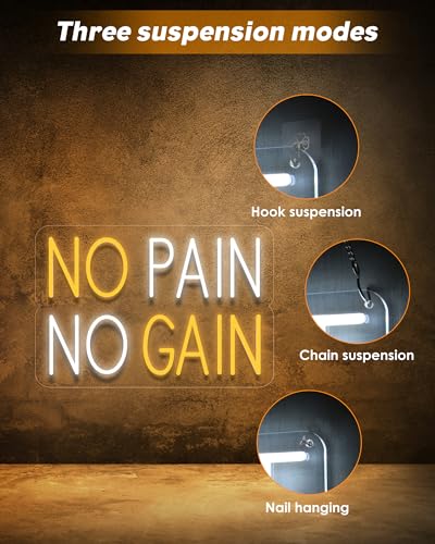 Save on NO PAIN NO GAIN Neon Sign with code V5GHJRB8 - Image 7