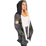 EZJCZLA Parka Uomo con il Simbolo dei Due Corvi di Odino - Giubbotto Invernale Vichingo Ipercaldo, Cappotto in Lana Sintetica Avvolgente, Perfetto per LARP e come Regalo per un Guerriero