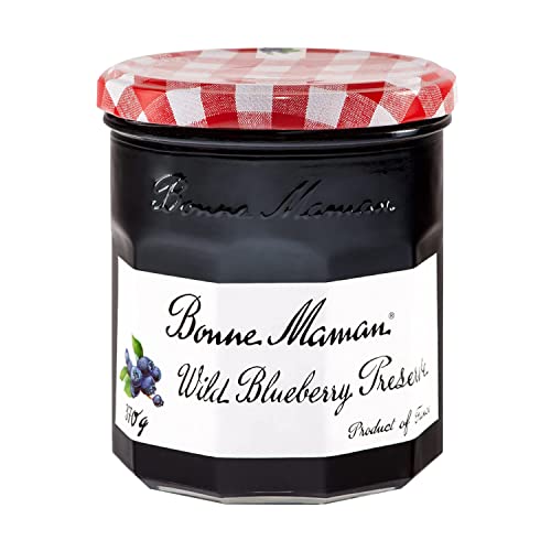 Image of Bonne Maman Wild Blueberry Preserve, Marmalade Fruit Jam, 7.9 oz / 225 g