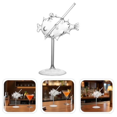 Vaso coctel forma de globo con diseño original y elegante de vidrio 8