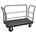 Akro-Mils V90263H20121017 VERSA/Deck 2000-Pound 30-Inch by 60-Inch Cap Plastic Platform Truck with 6-Inch Polyurethane Casters, Black