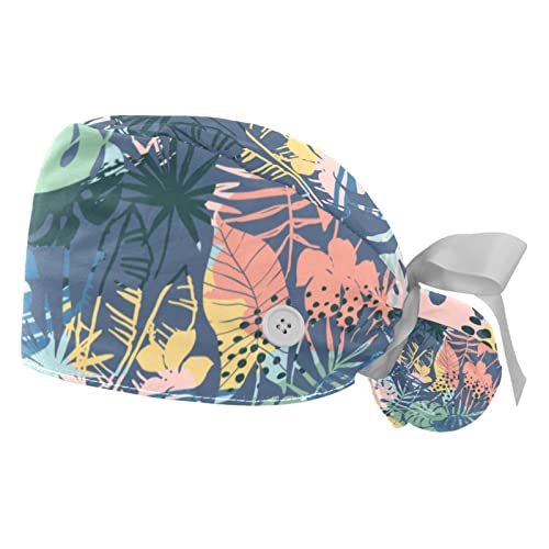 Chapeaux bouffants JDEZ casquettes de travail pour femmes et hommes 2PCS