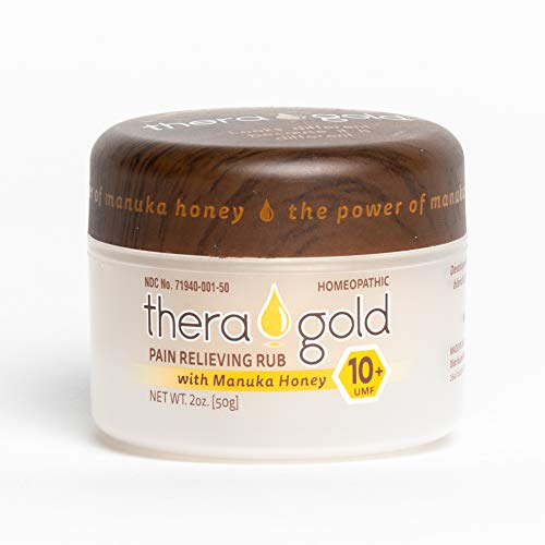 THERAGOLD Pain Relief Cream with Manuka Honey - 2 oz - Rapid Response, Bleach-Free, All-Natural Anti-Inflammatory with Arnica - Relieves Muscle Aches, Joint Pain, Back Pain - 10+ UMF THERAGOLD Pain Relief Cream with Manuka Honey - 2 oz - Rapid Response, Bleach-Free, All-Natural Anti-Inflammatory with Arnica - Relieves Muscle Aches, Joint Pain, Back Pain - 10+ UMF