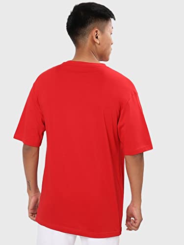 Image of Bewakoof Men's Solid Regular Fit Full Sleeve Round Neck Cotton T-Shirt
