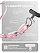 LISEN Crossbody Lanyard Teacher, 60W USB C to USB C Cable Cell Phone Chain Anti-Theft Crossbody Strap for iPhone 16, 15 and Most Smartphones, Cell Phone Neck Holder for Women, Pink