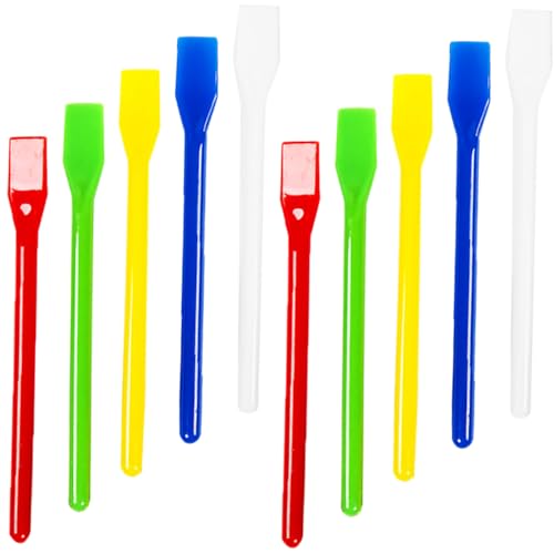 Angoily 20piezas Barras De Mezcla De Plástico Para Mezclar Pintura Artística Herramientas De Mezcla De Colores Palos Para Pintura Gouache
